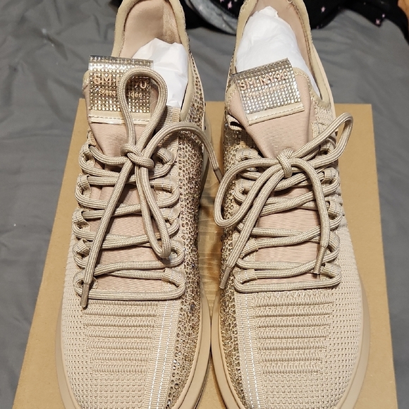 Steve Madden Tan Embellished Sneakers - Picture 2 of 5